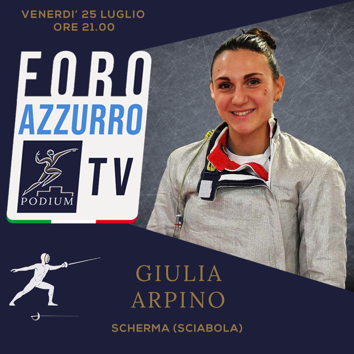 Foro Azzurro: diretta con Giulia Arpino
